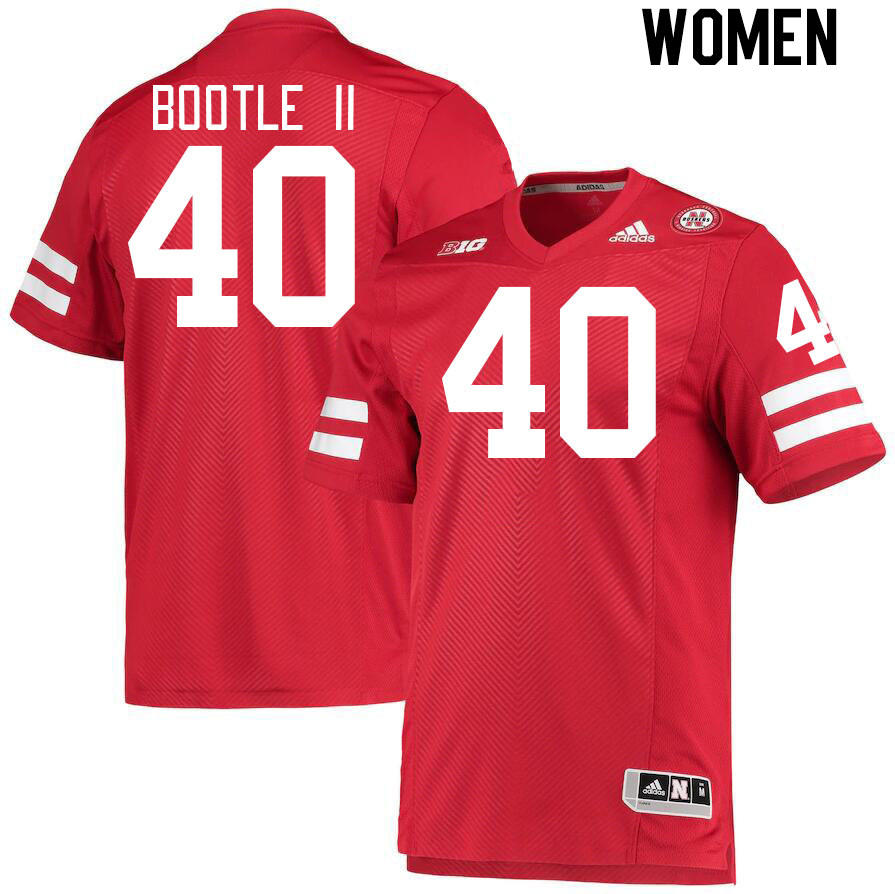 Women #40 Dwight Bootle II Nebraska Cornhuskers College Football Jerseys Stitched Sale-Red